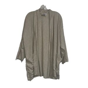 Eileen Fisher Women’s Open Front Linen Cardigan Size 1 Casual Travel Beach